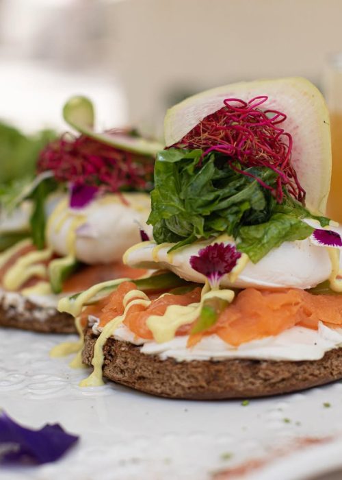 Perfect Healthy Benedictine (served on toasted Rye Bread). Add our Keto Bread or GF Bread .